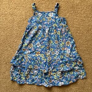 Old Navy Girls Blue Floral Print Dress Size M